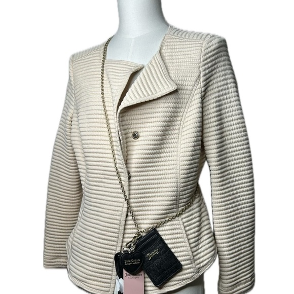 Juicy Couture Black Debossed Free Spirit Crossbody Bag Lanyard Keychain Set‎ NEW - Picture 17 of 17